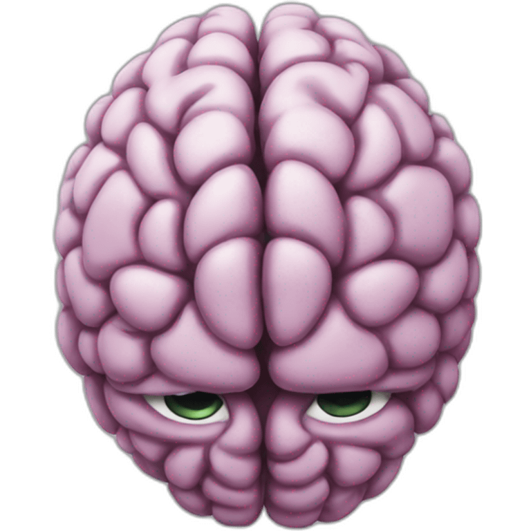 Brain with no wrinkles emoji