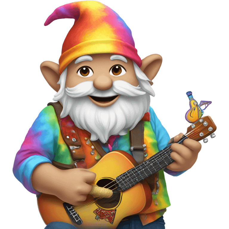 Grateful Dead gnome that likes to party emoji