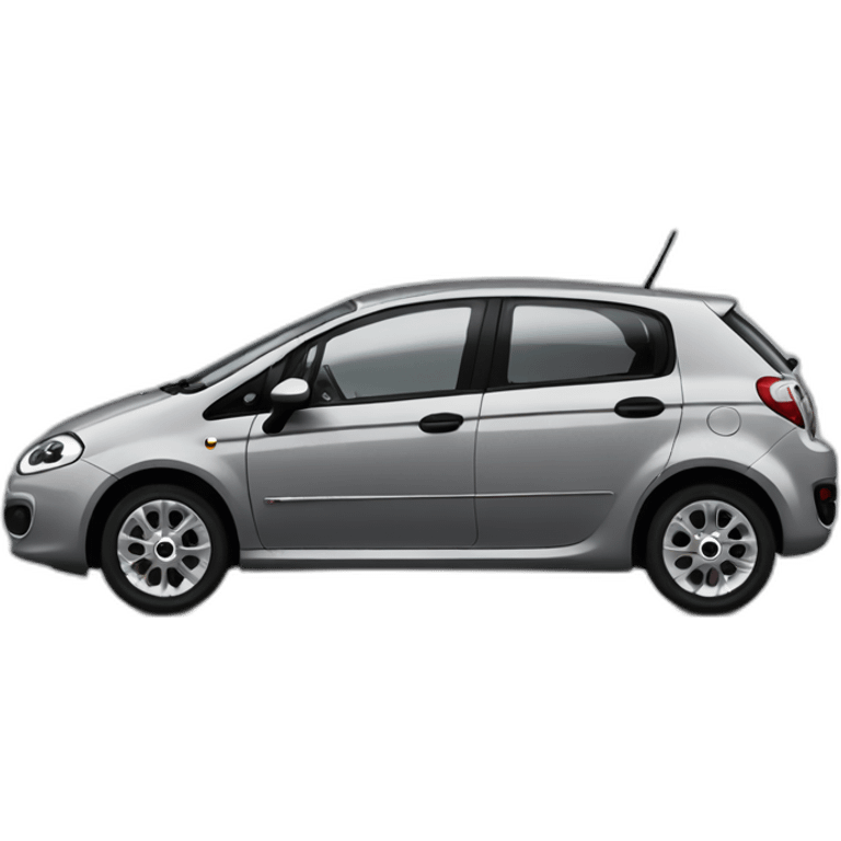 grey fiat grande punto 5 doors emoji