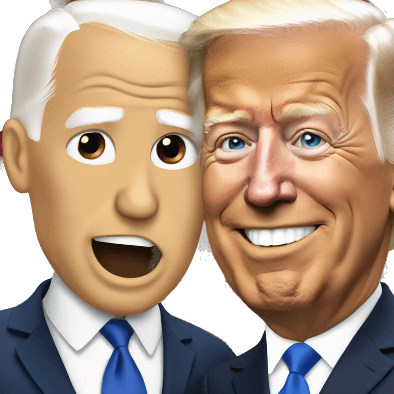 donald trump and Joe biden getting along emoji