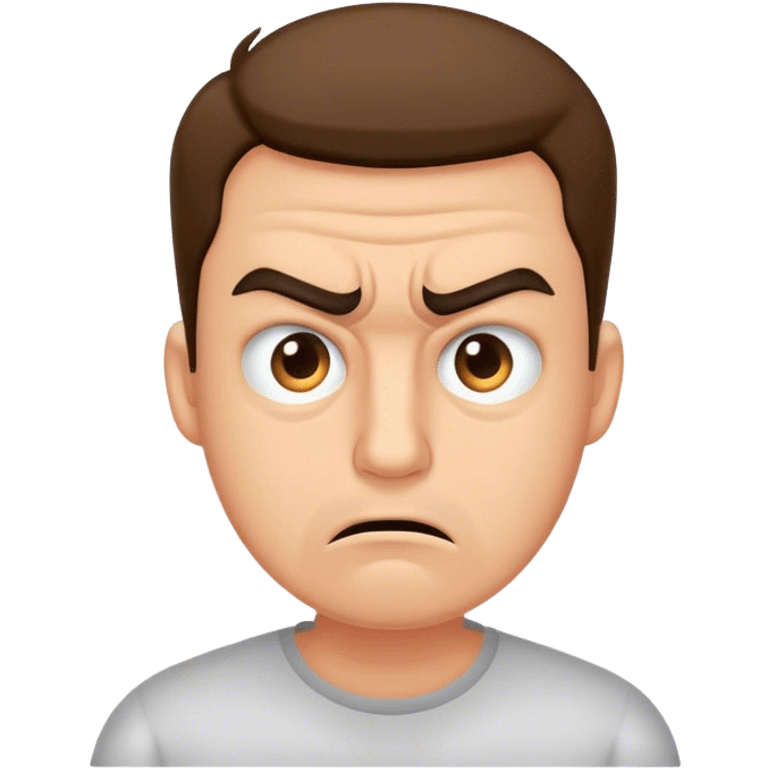 man looking stressed emoji