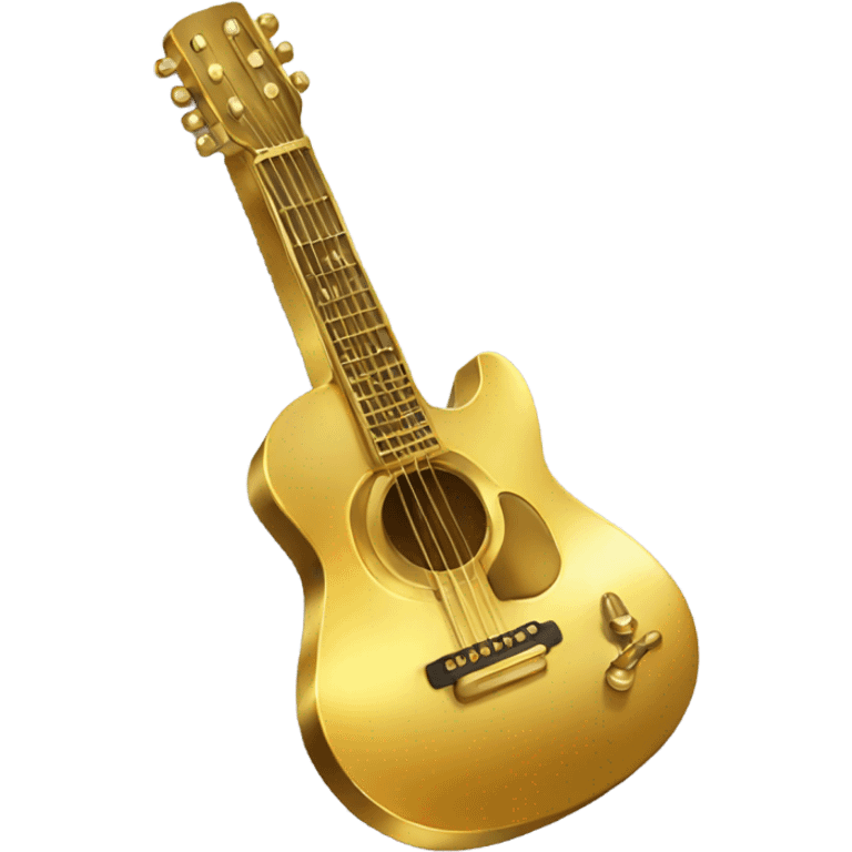 Golden guitar  emoji