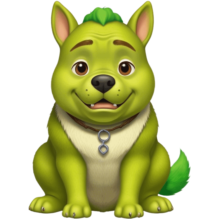 Dog as shrek  emoji