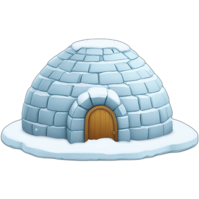 igloo with music language emoji