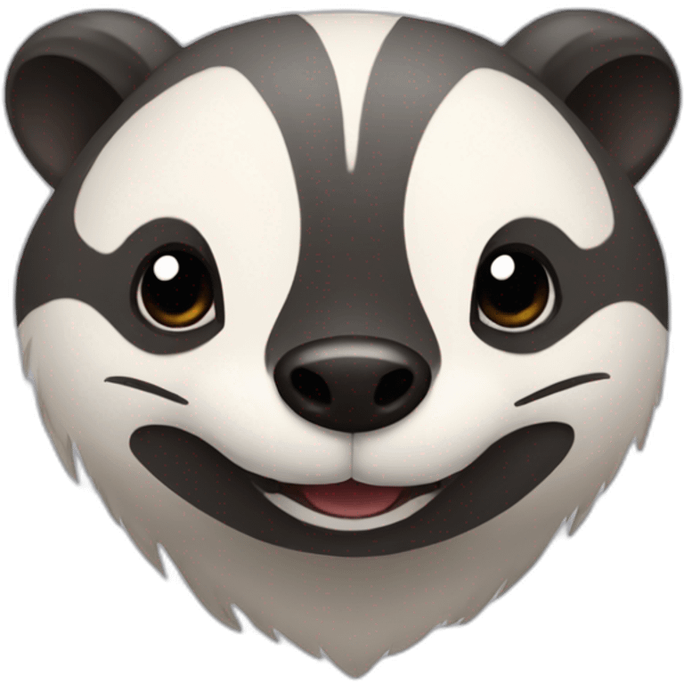 badger with heart in its eyes emoji