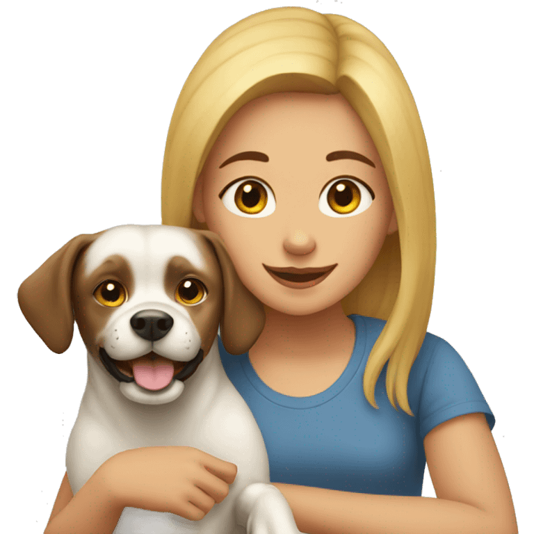 girl and dog emoji