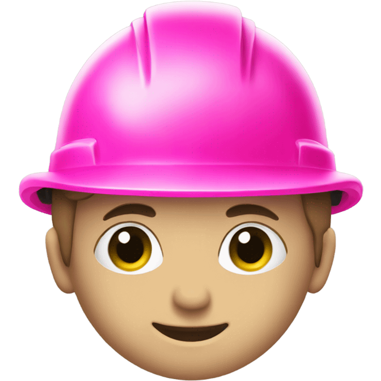 pink hard hat emoji