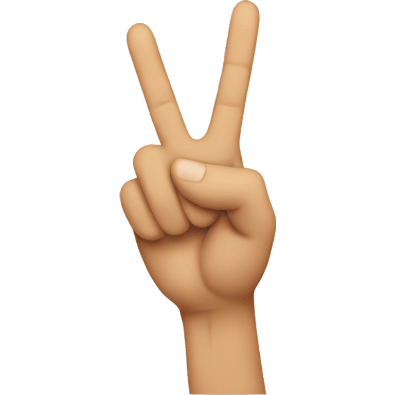 Peace sign with thumb sticking out emoji