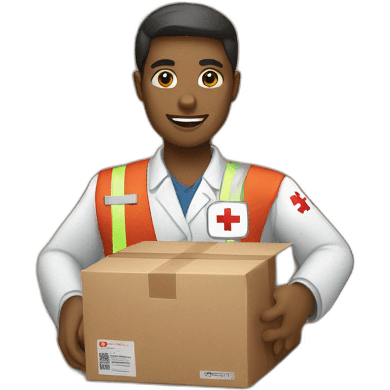 Red cross logistics emoji