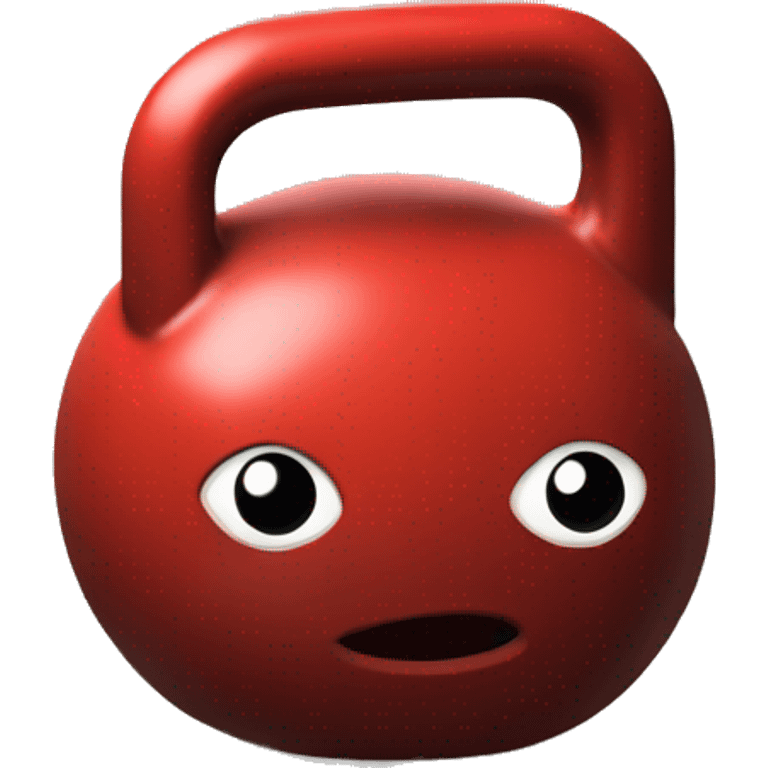 red kettlebell emoji