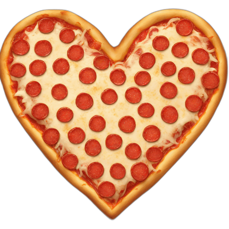 Heart pizza emoji