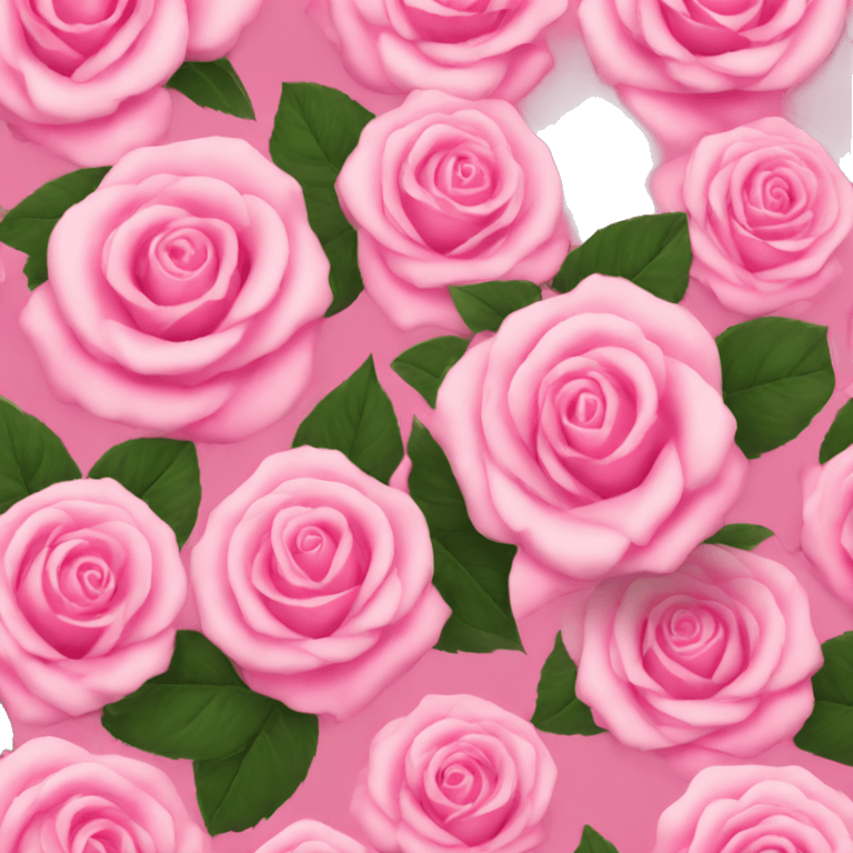 Pink rose emoji