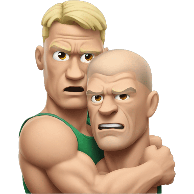 john cena with an amongus in a headlock emoji