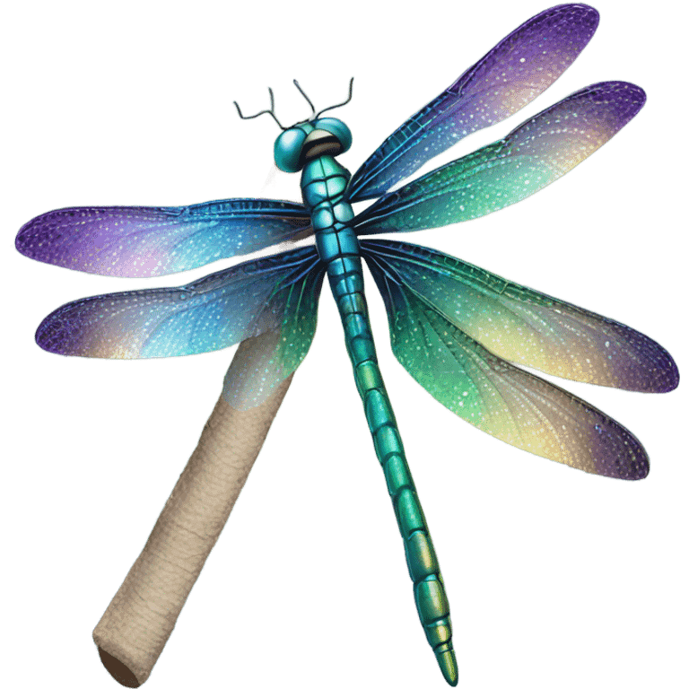 Iridescent dragonfly emoji