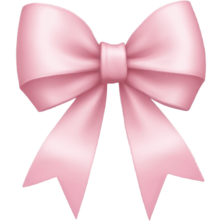 light pink ribbon bow emoji