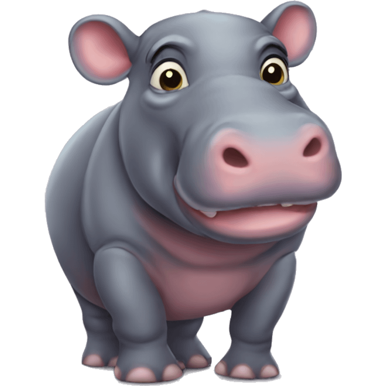 skinny hippo emoji