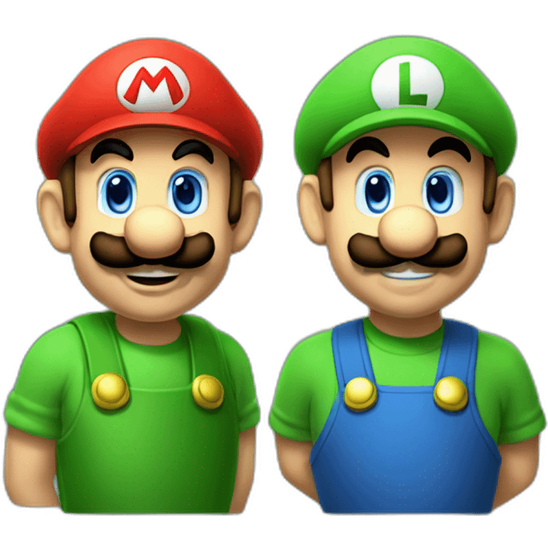 Mario and Luigi emoji