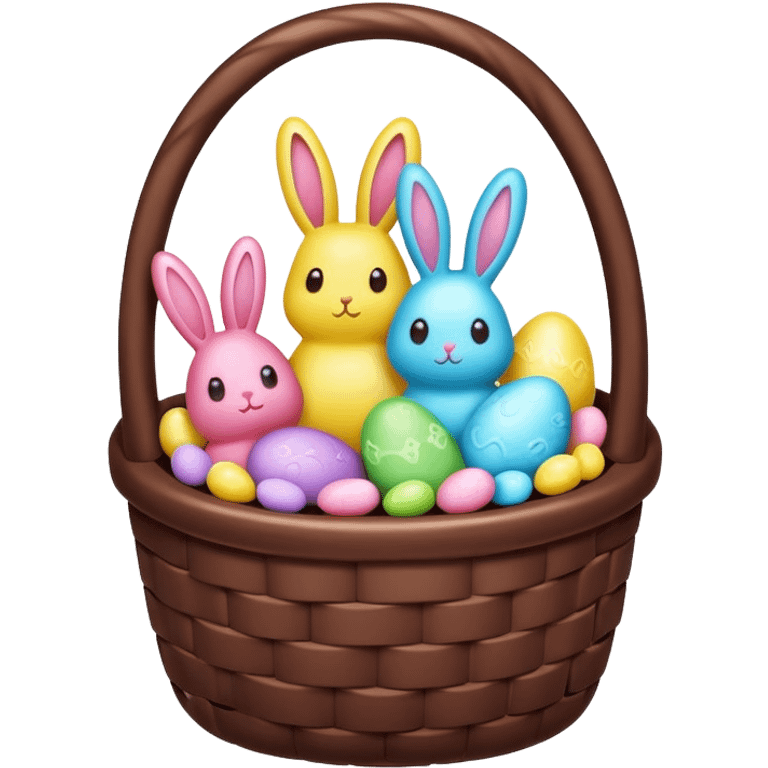  peeps marshmallow easter candy basket kawaii chocolate bunny jelly bean eggs emoji