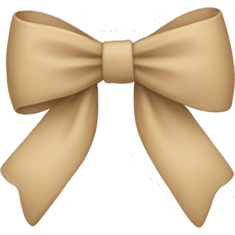 beige bow emoji