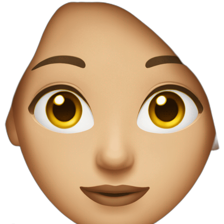 business woman with hazel eyes and brown hair emoji