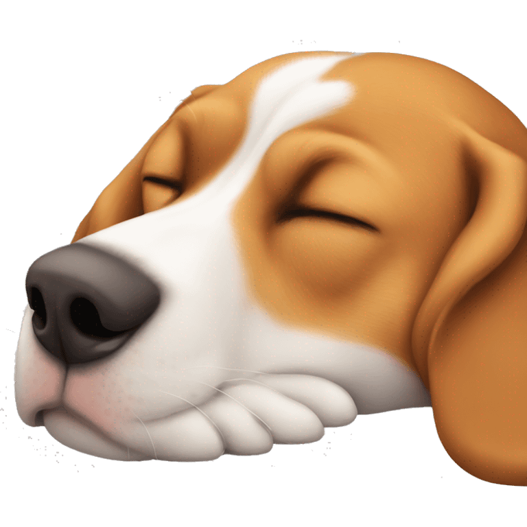 Beagle sleeping  emoji