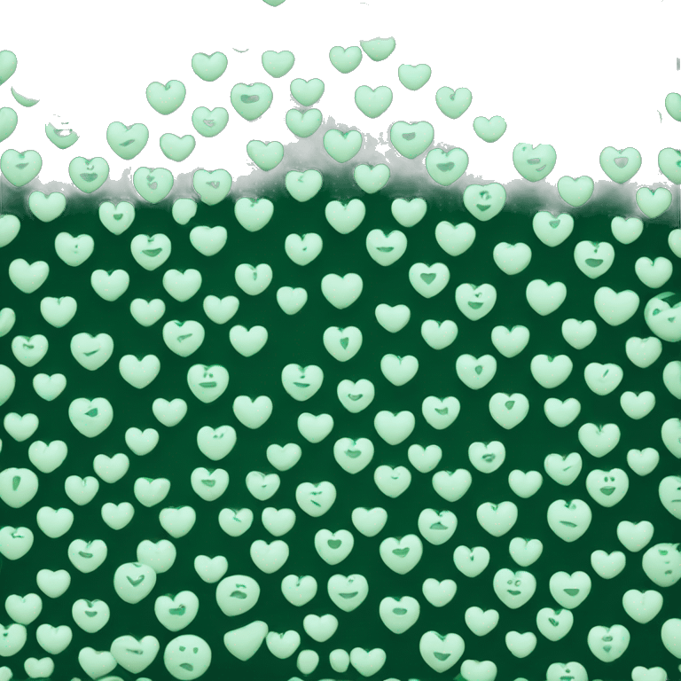 Dark green heart emoji