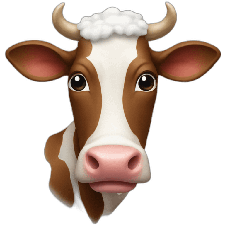 Cow udders santa emoji