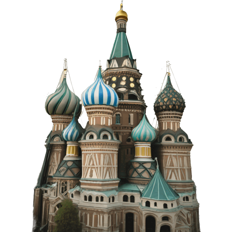 st basils cathedral with guy fawkes mask in front emoji