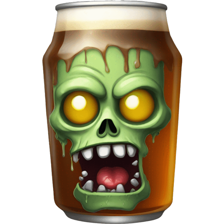 Zombie drink beer emoji