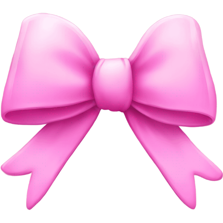 Pink glass bow emoji