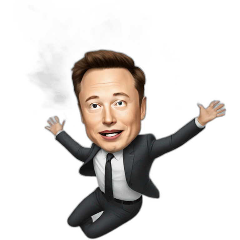 falling elon musk emoji