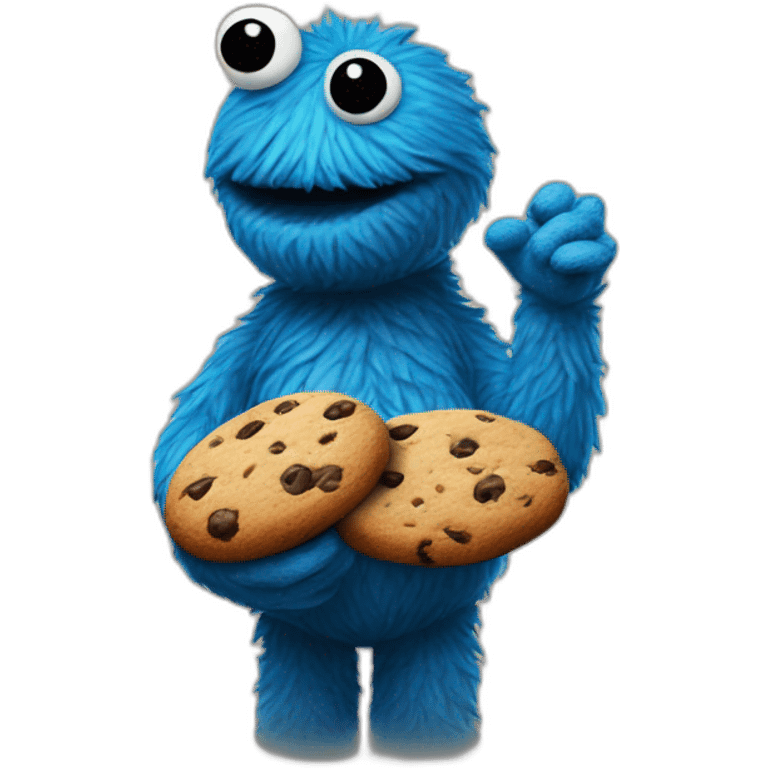 Bezos and cookie monster emoji