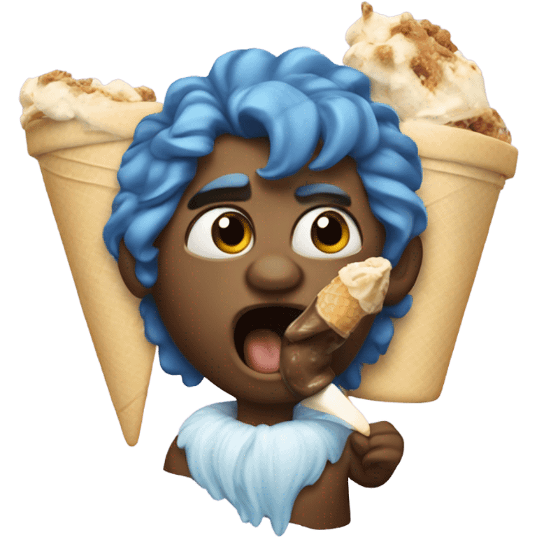 Zeus licking ice cream  emoji