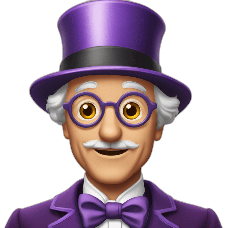 Grandpa Joe Willy Wonka married emoji