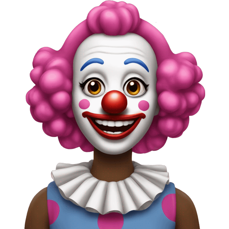 clown with pink nails emoji