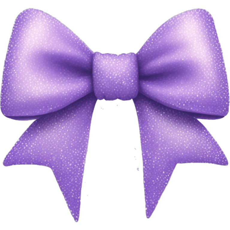 Bow in lavander color with sparkles emoji