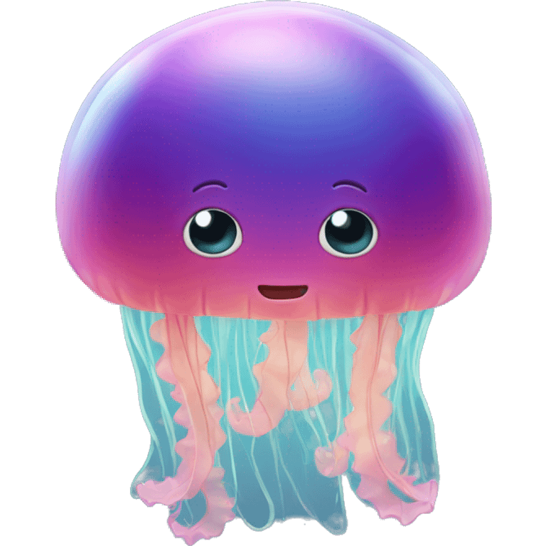 Jellyfish in love emoji