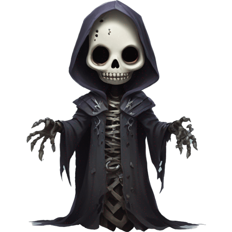 A chibi version of Vecna, The Lich, from horror game Dead By Daylight emoji