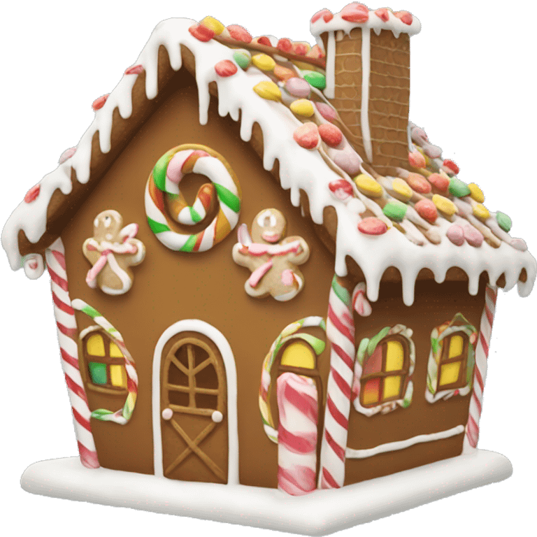 Gingerbread house emoji