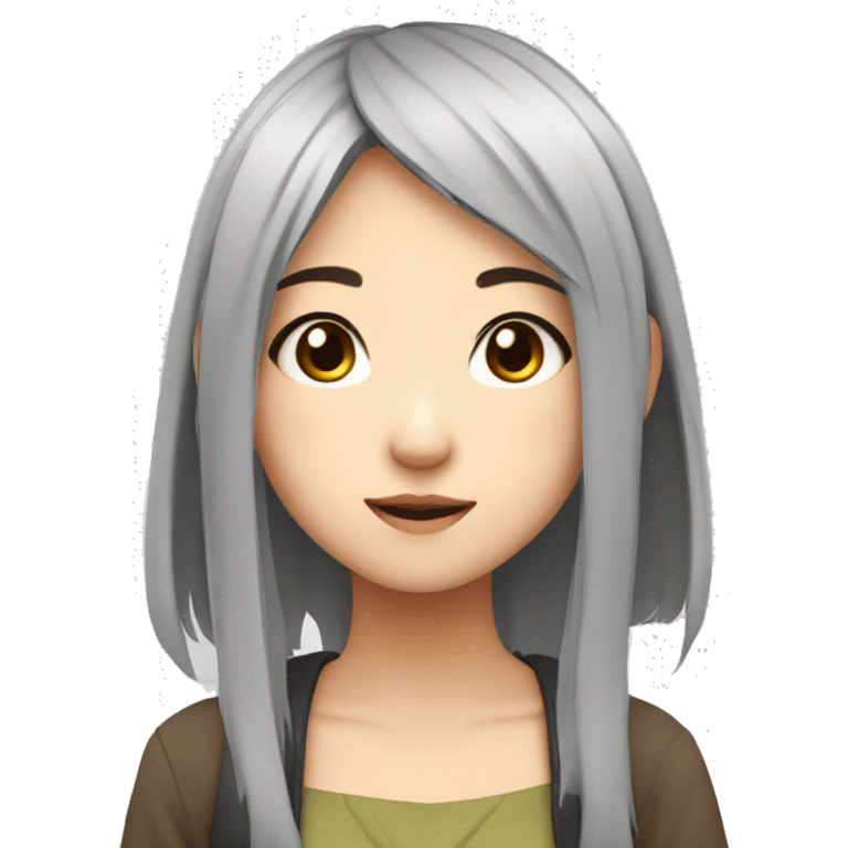 cute asian anime girl emoji