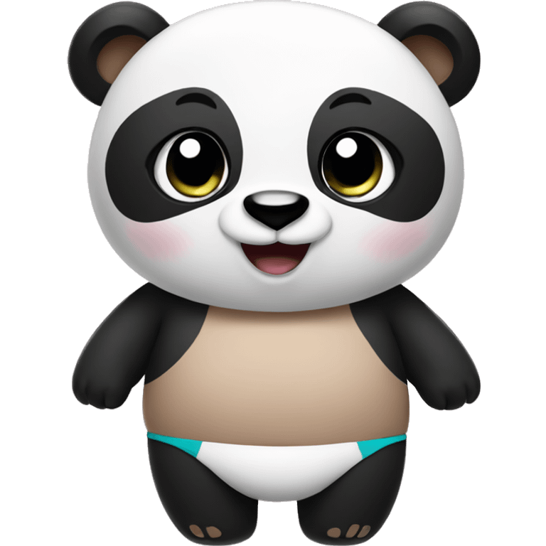 Panda in bikini  emoji