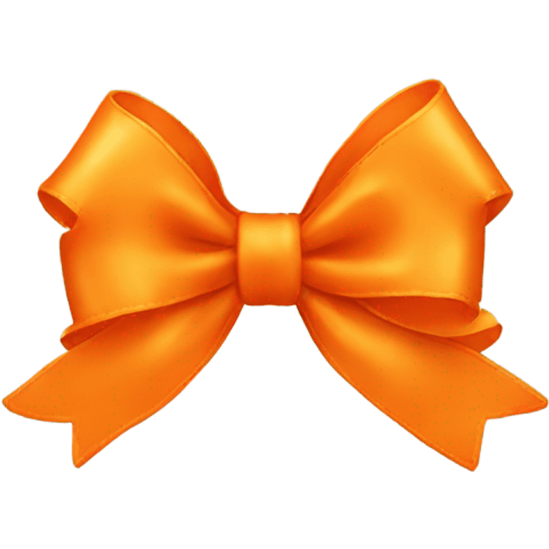 Just one orange bow emoji