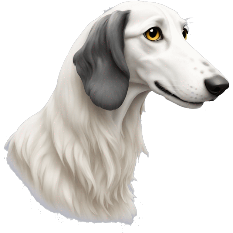 borzoi with livery long nose emoji