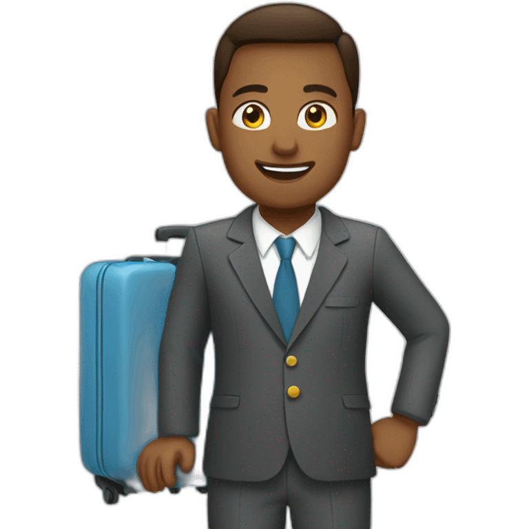 Entrepreneur travel and work emoji