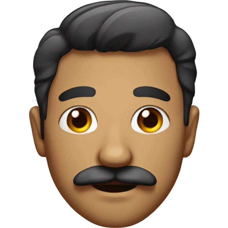 man with mustache portrait emoji