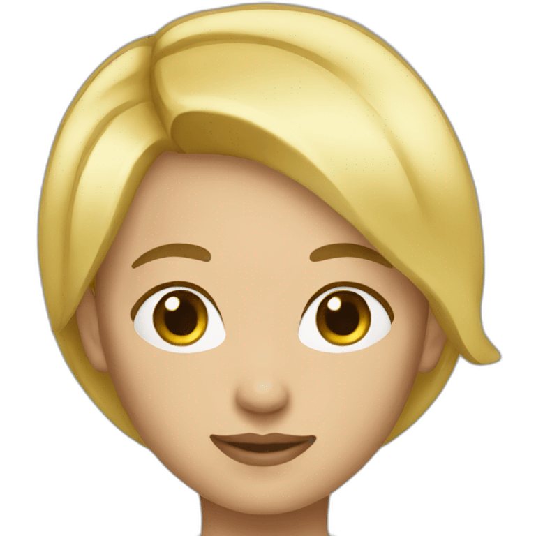 PERSON FOCUSED BLOND SHORT HAIR emoji