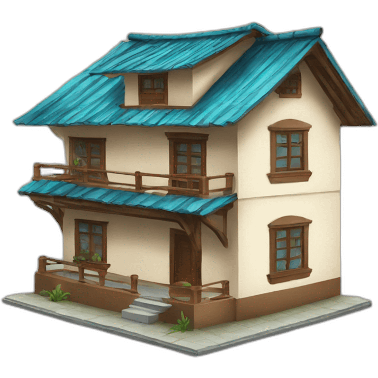 house and street Philippines emoji