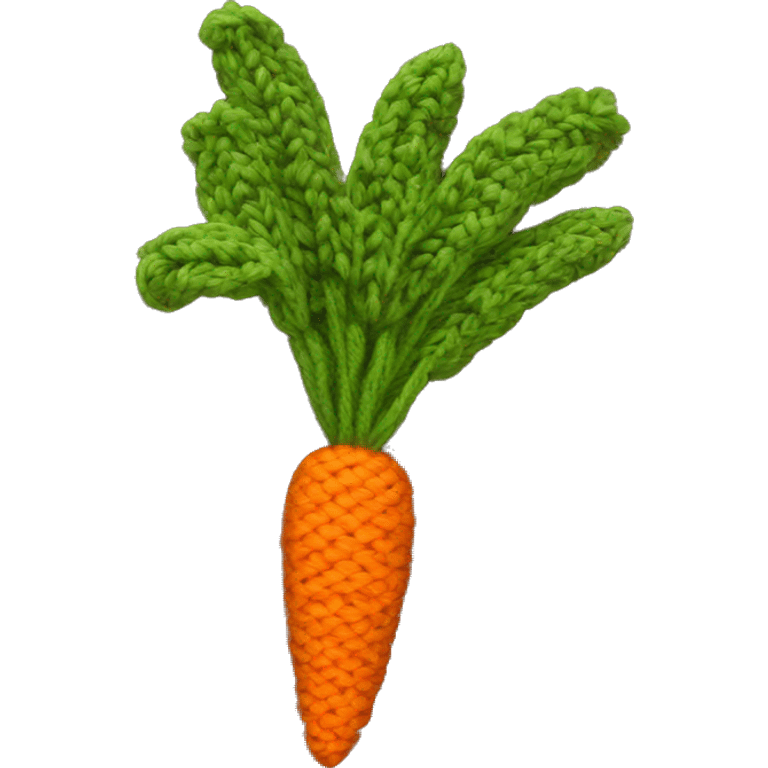 knitted carrot emoji