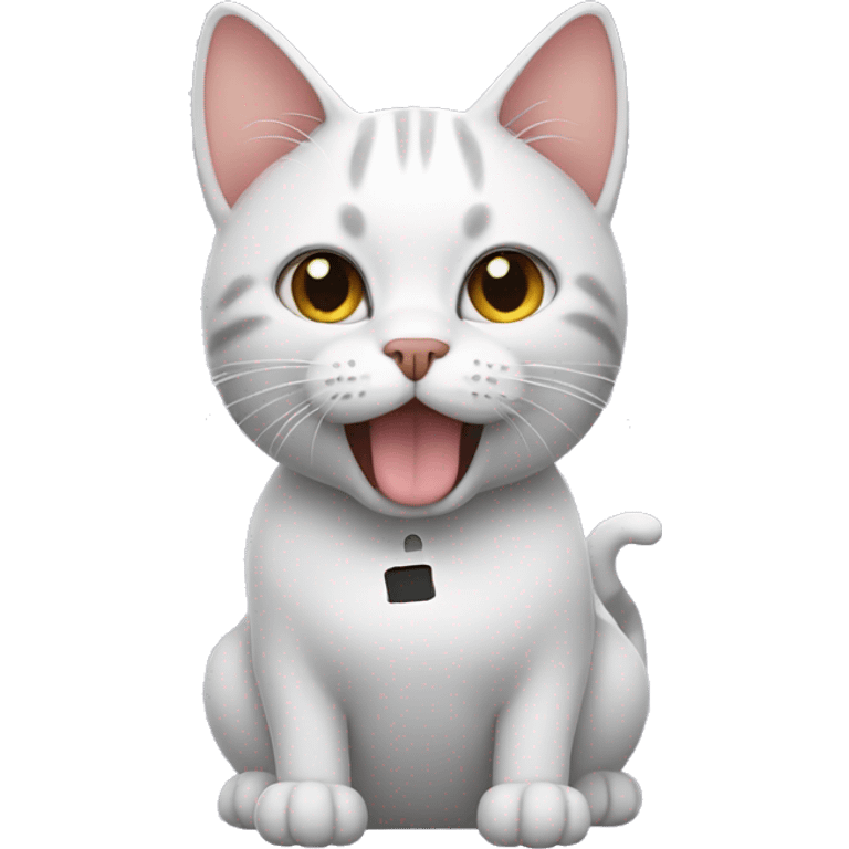 a cat with airpods emoji