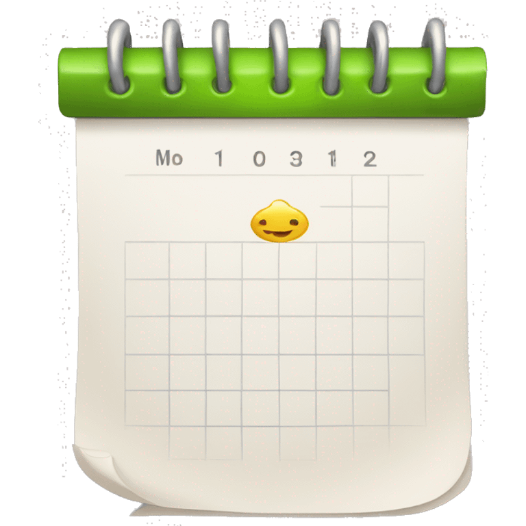 daily calendar monday emoji